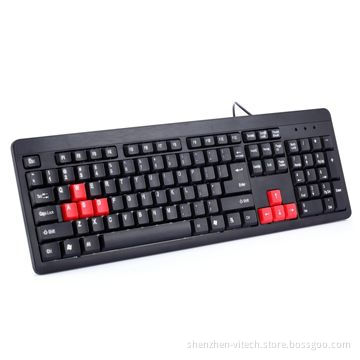 Wired 104 Standard Keyboard, Button Silkscreen Printing, Supports Many Languages